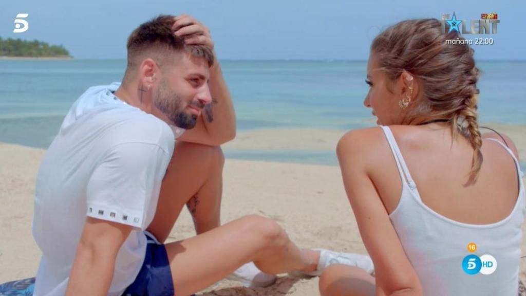 Marina e Isaac durante su primera cita en 'Tentaciones'.