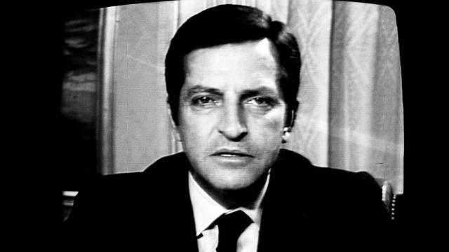 Adolfo Suárez, durante su discurso de despedida.