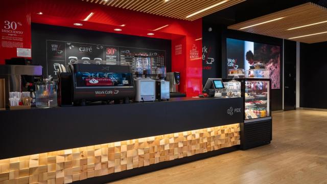 Uno de los Work Café que el banco tiene en Madrid.