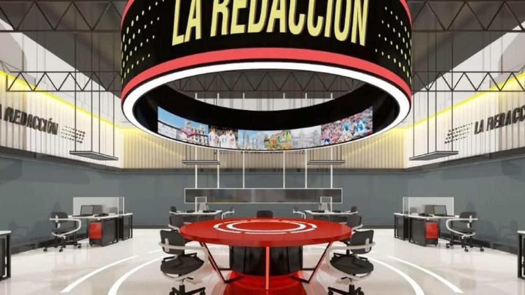 Así será el plató de 'La redacción'.