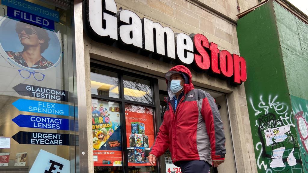 Una tienda de GameStop en Nueva York.
