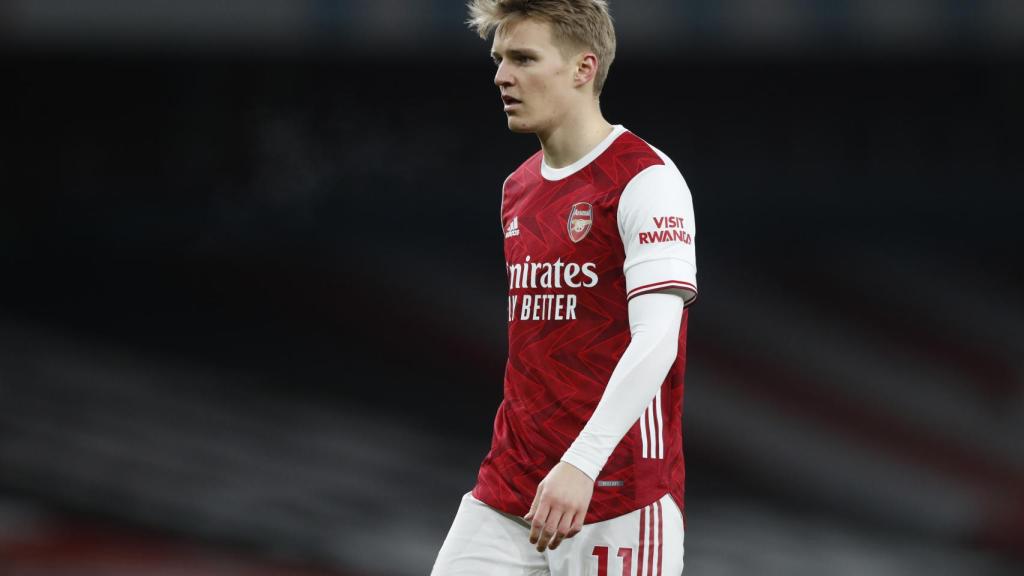 Martin Odegaard, en su debut como jugador del Arsenal