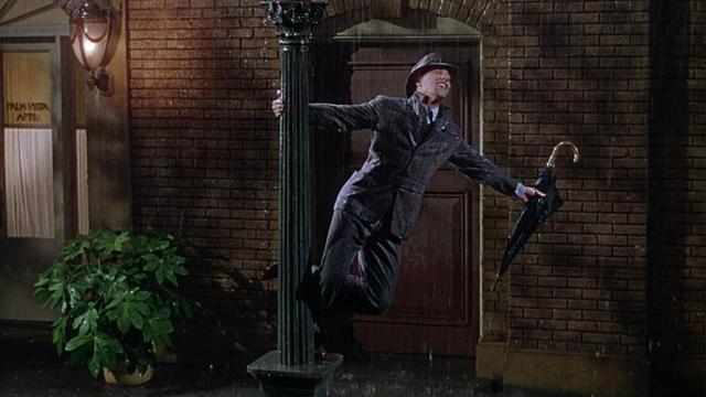 Gene Kelly en Cantando bajo la lluvia.