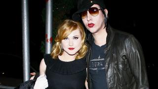 Wood y Manson cuando fueron pareja en la adolescencia de ella.