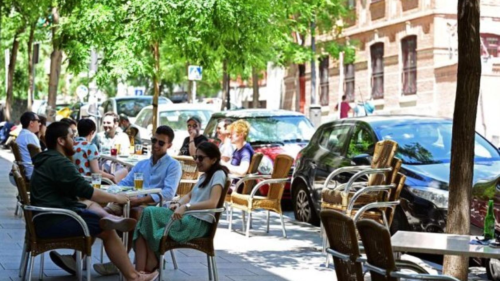 Terrazas de bares en el madrileño barrio de Lavapiés. Efe
