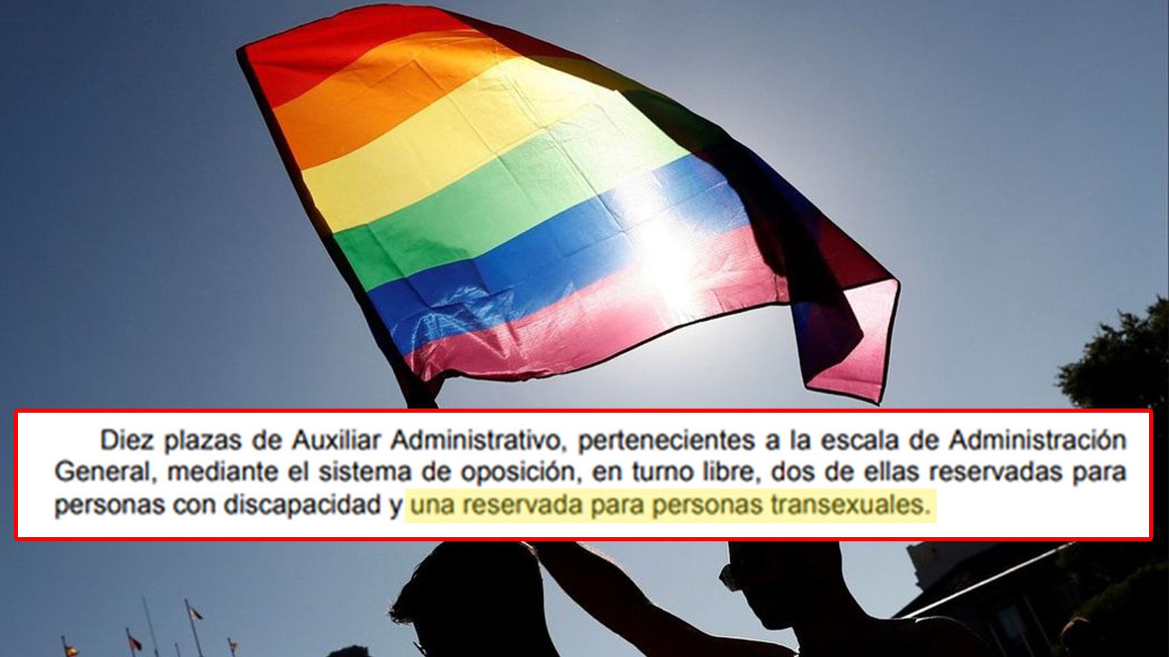 El texto publicado en el BOE que contempla la reserva de plaza para personas transexuales.