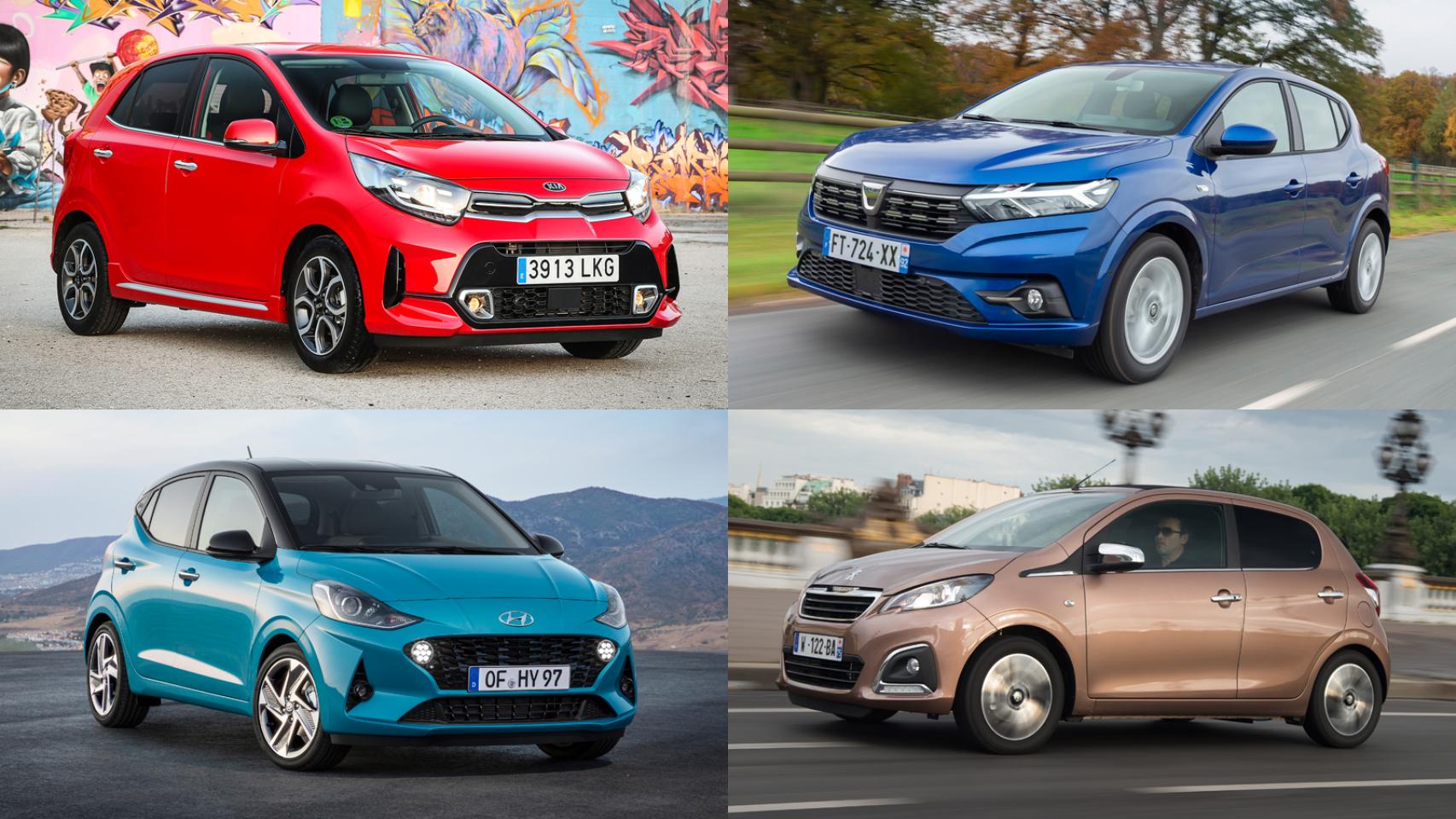 Algunos de los coches más baratos en España.