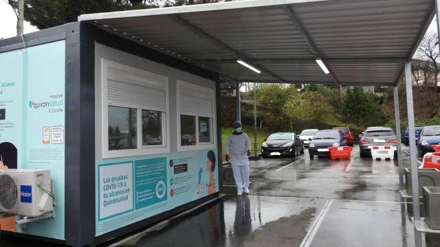 Auto-covid instalados en el Hospital Quirónsalud