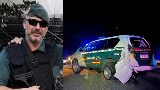 Ángel, guardia civil atropellado en un control perimetral en Mieres.