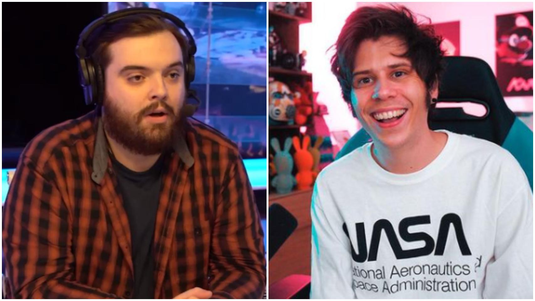 A la izquierda, Ibai Llanos y, a la derecha, Rubén Doblas Gundersen, El Rubius.