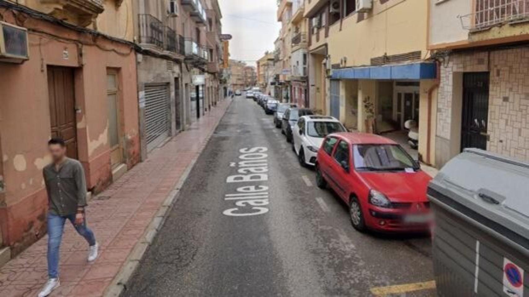 La calle Baños de Linares, donde ocurrieron los hechos.