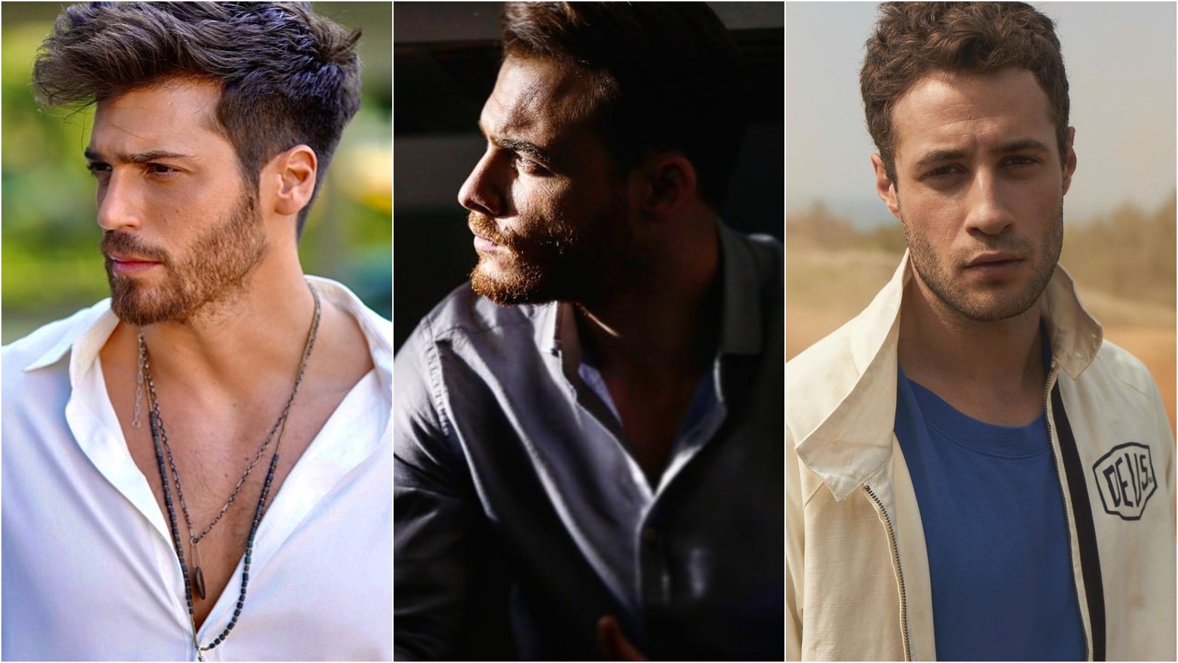 Can Yaman, Kerem Bürsin y Mehmet Ozan Dolunay en montaje de BLUPER.
