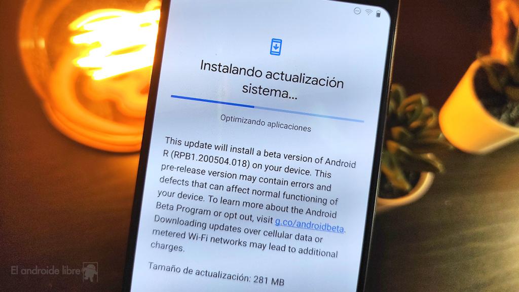Actualización en Android