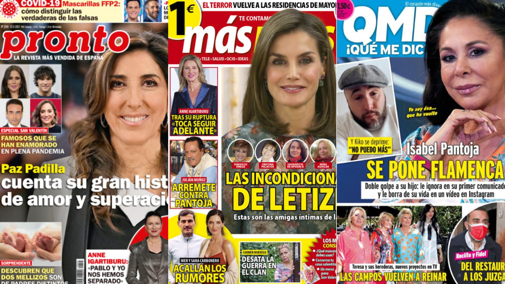 Las portadas del lunes 8 de febrero de 2021.