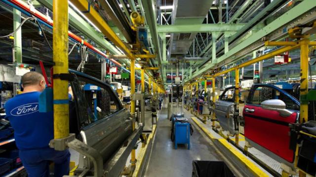 Cadena de montaje de Ford Almussafes. EE