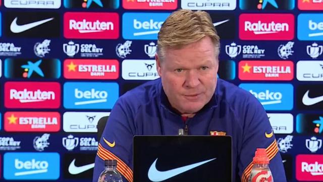 Ronald Koeman, en rueda de prensa