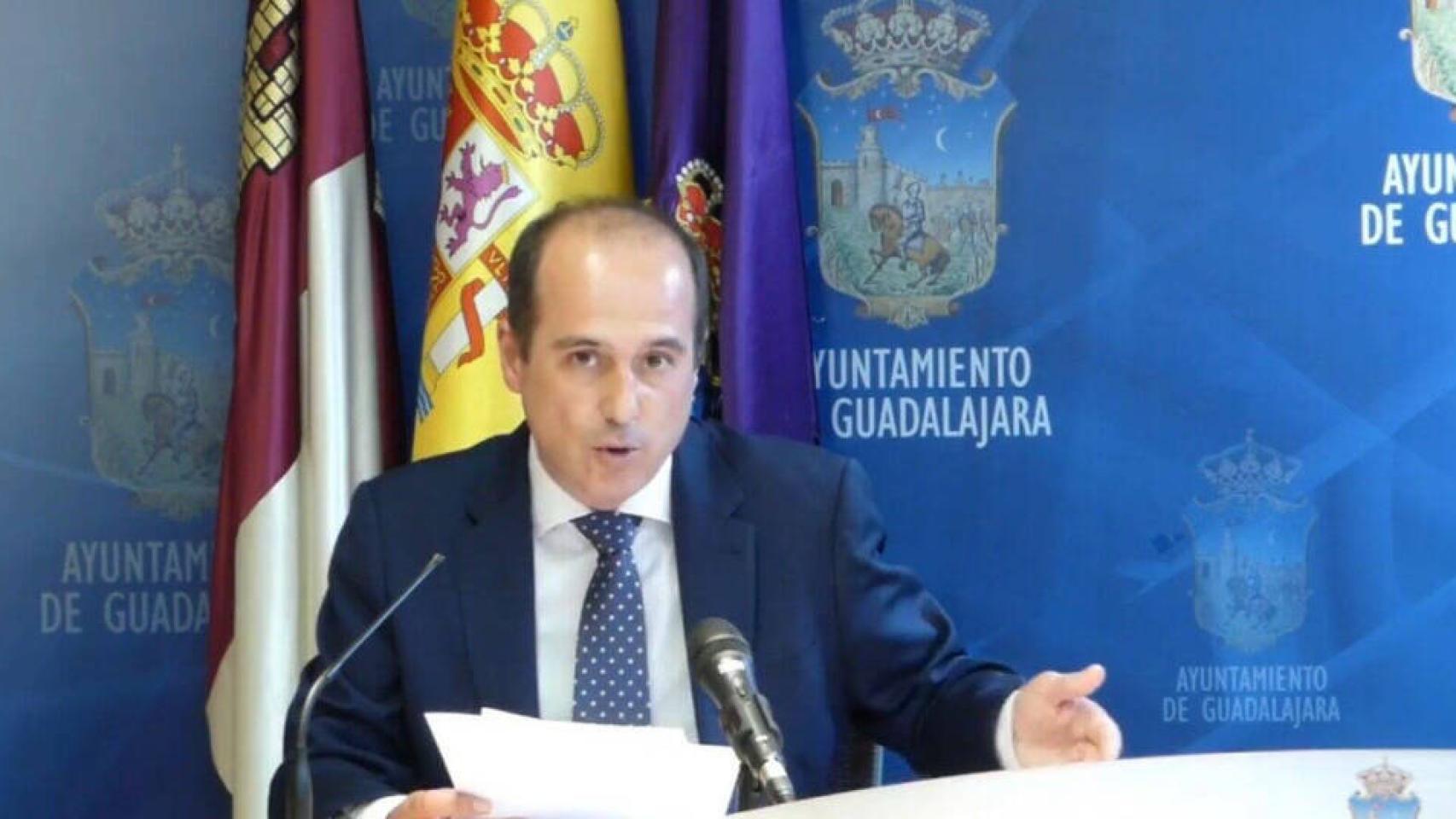 Alberto Rojo, alcalde de Guadalajara, en una imagen de archivo