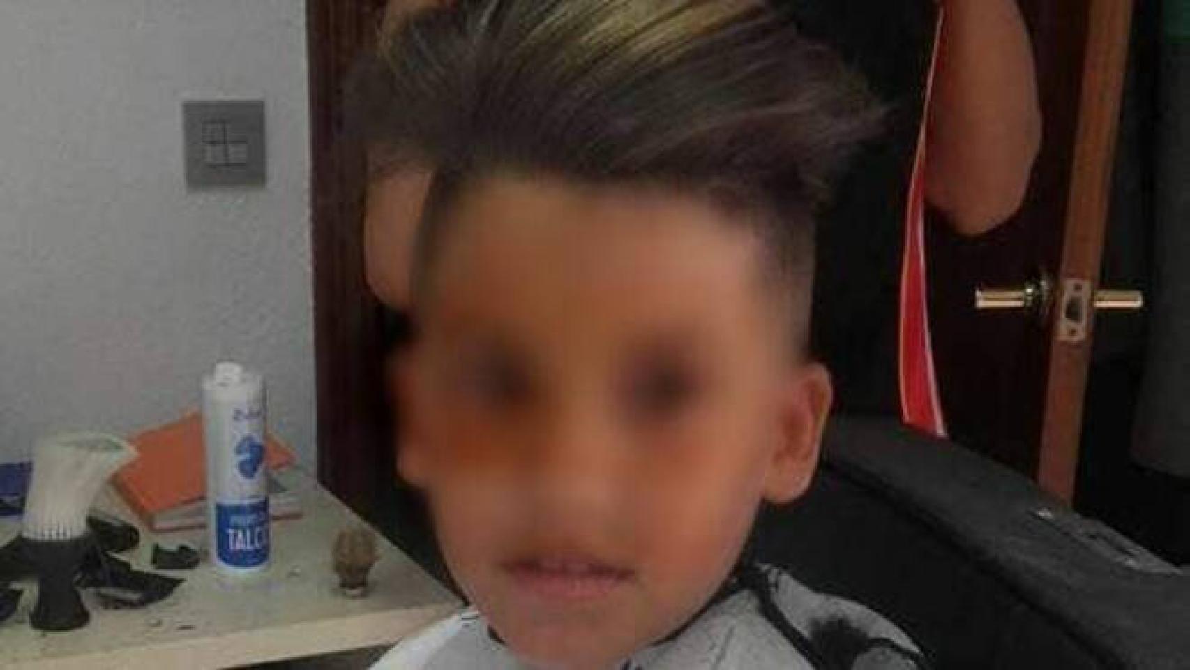 Imagen difuminada del menor difundida en la redes sociales