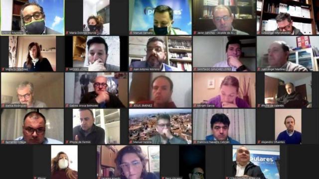 Reunión del comité de dirección del PP de Albacete bajo la presidencia de Manuel Serrano