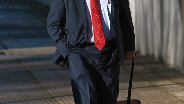 Gonzalo Boye, personado en la causa de Luis Bárcenas como acusación particular a su llegada a la Audiencia Nacional.