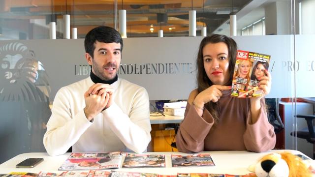Raúl Rodríguez y Cristina Rodrigo en el kiosco rosa en vídeo.
