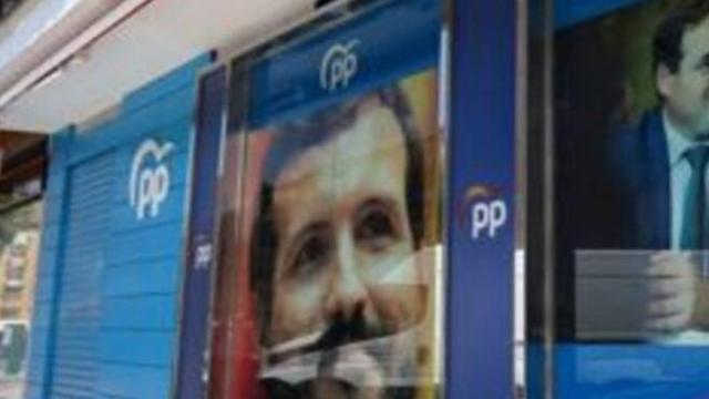 Fachada de la sede del PP de Castilla-La Mancha en Toledo