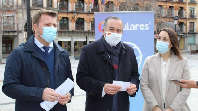 Pedro Congosto, José Julián Gregorio y Alejandra Hernández