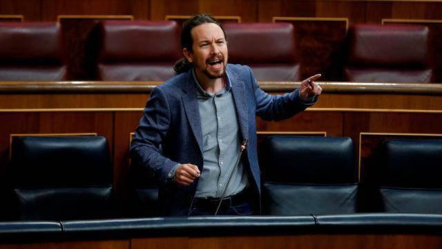 El vicepresidente segundo del Gobierno, Pablo Iglesias, en el Congreso. Efe