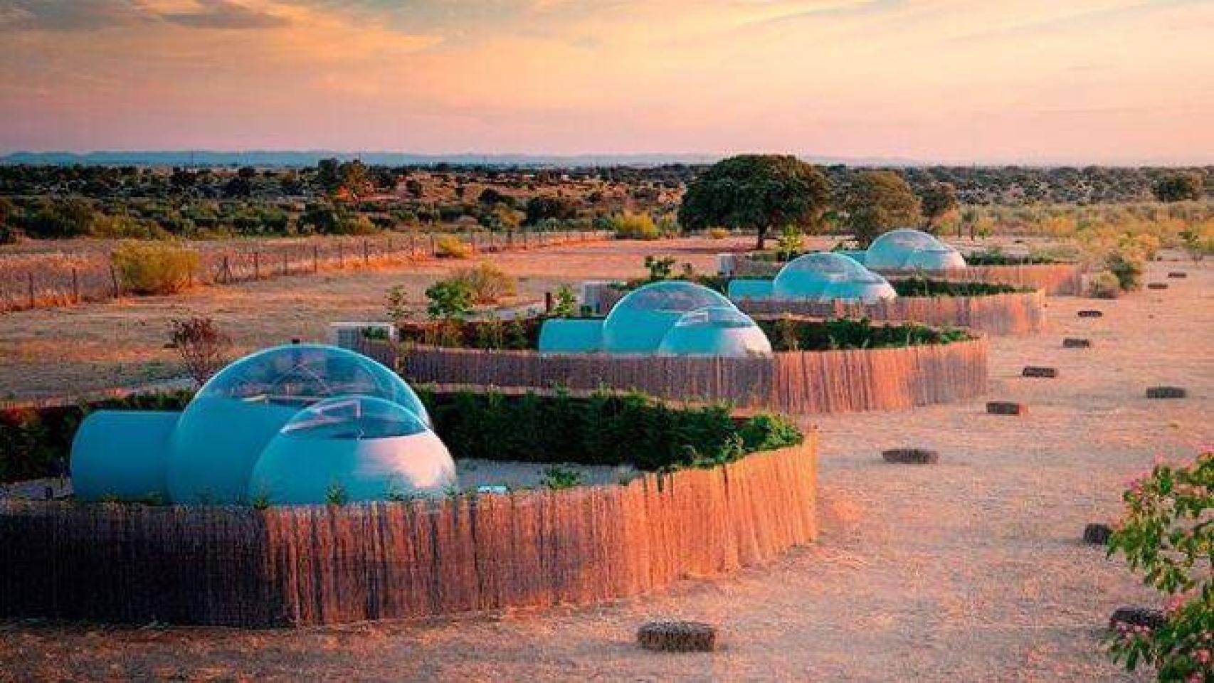 Alojamiento Miluna, las burbujas para dormir en la localidad toledana de Hormigos
