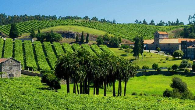 Panóramica del entorno del Pazo Baión