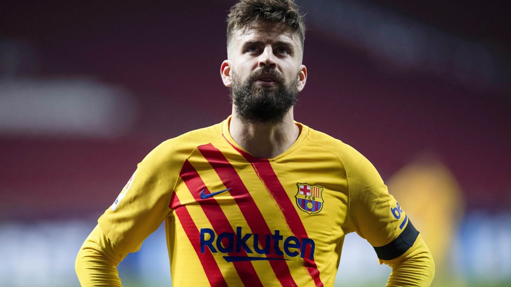 Gerard Piqué durante un partido del FC Barcelona
