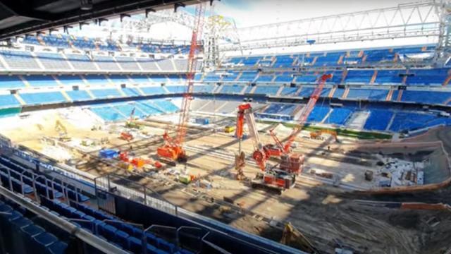 La imagen del interior del Estadio Santiago Bernabéu a mediados de febrero de 2021