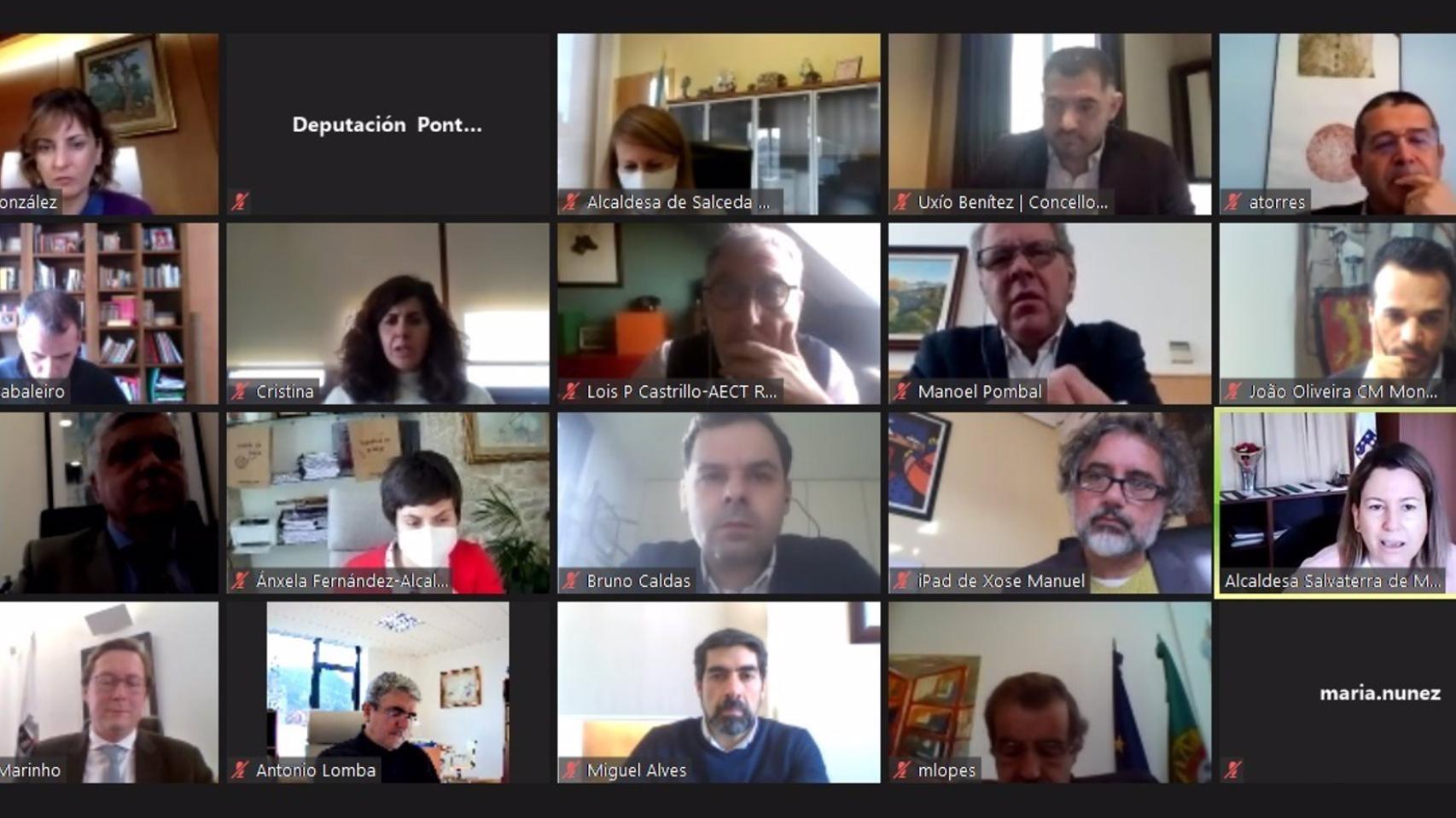 Reunión de la AECT Río Miño ante el cierre de fronteras entre España y Portugal.