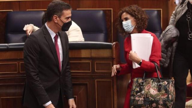 Sánchez y Montero, en el Congreso.