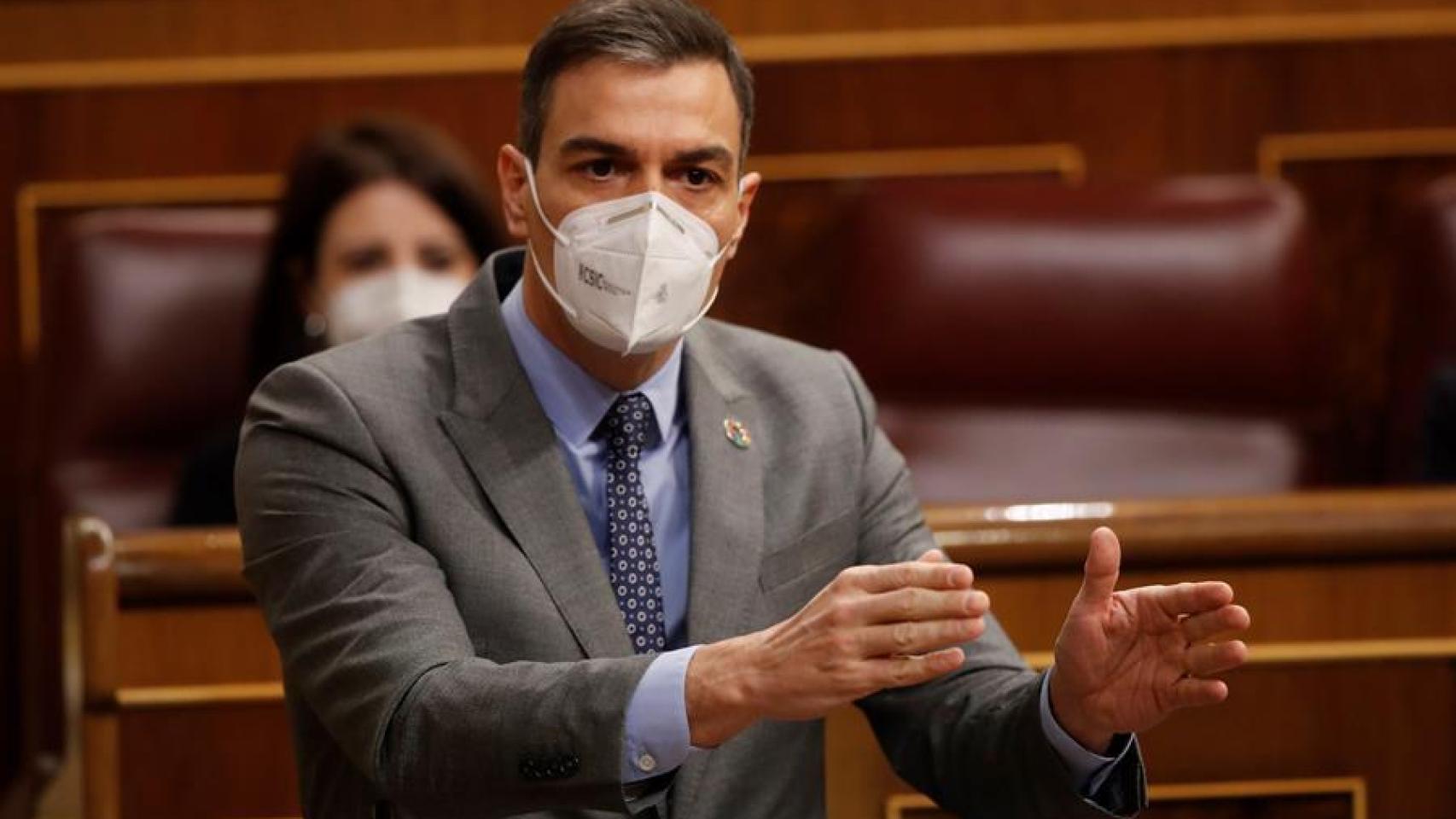 Pedro Sánchez, este miércoles, en el Congreso.