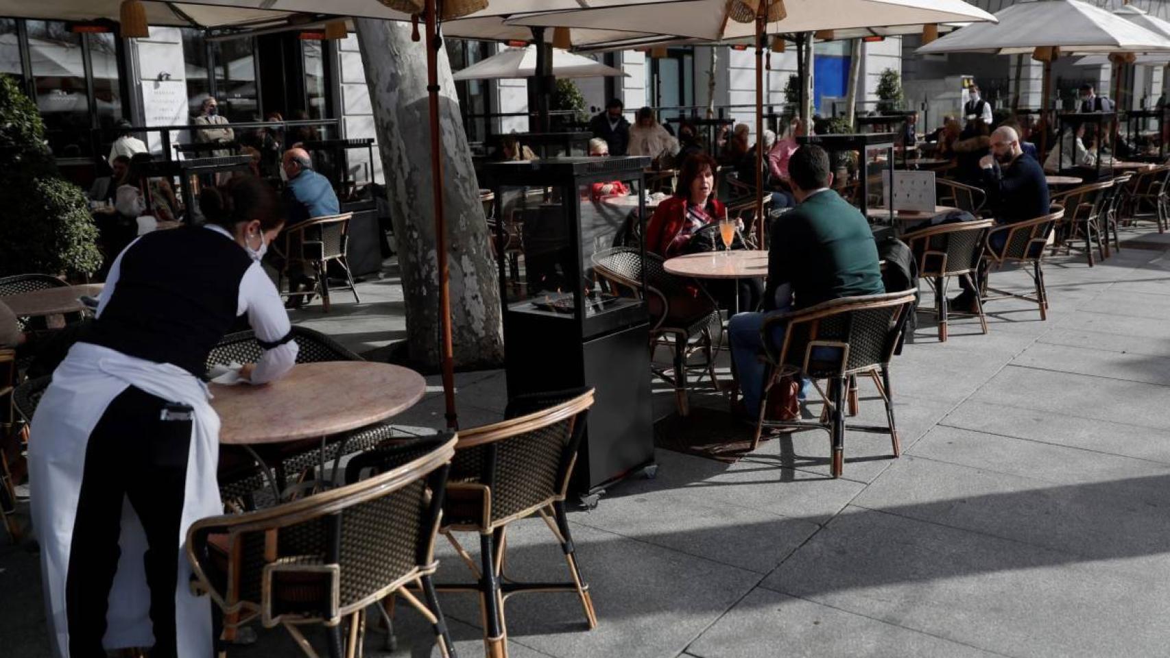 Una terraza de un restaurante de Madrid. Efe