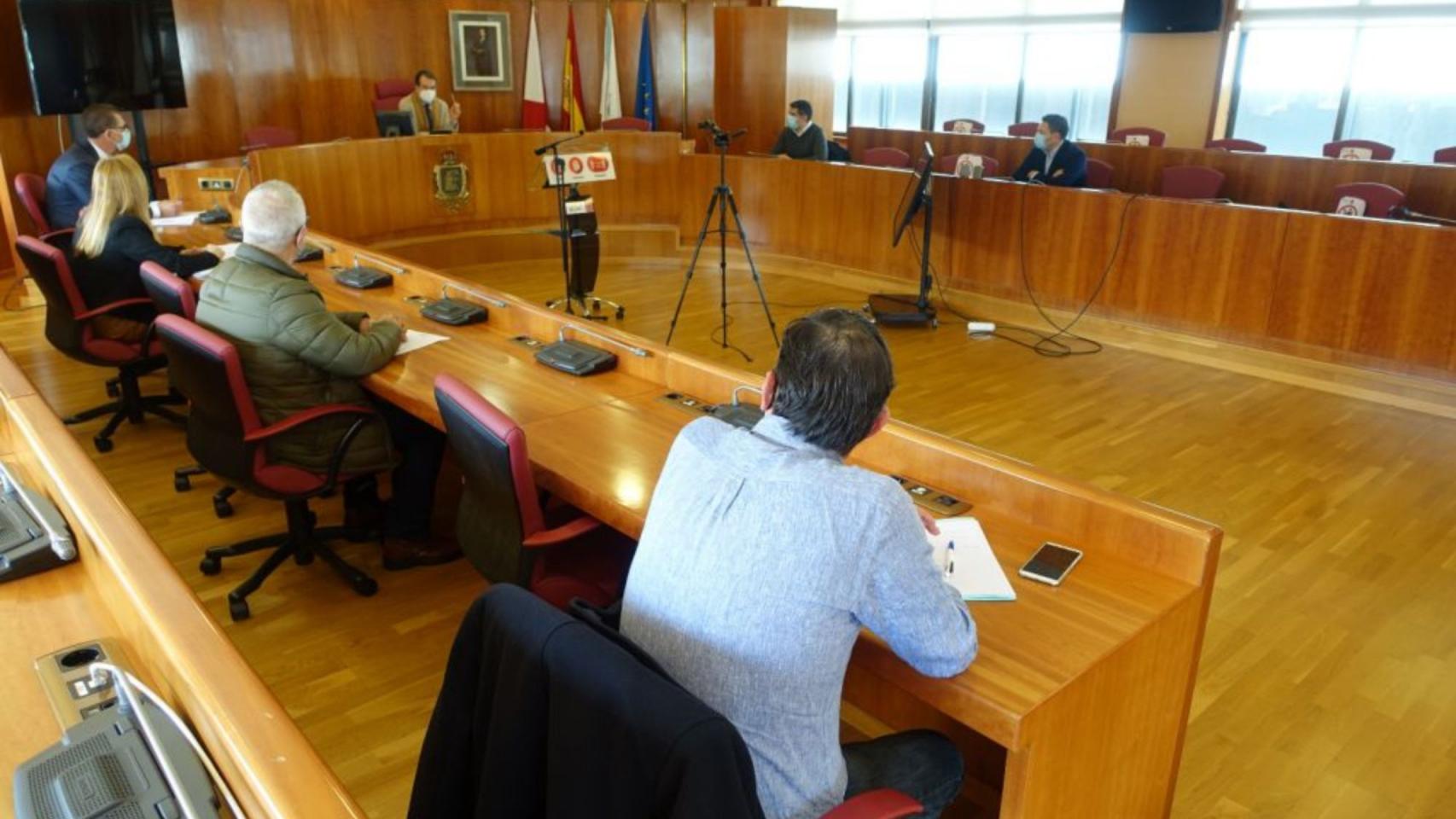 Reunión en el Concello con los representantes de Vigo Comercio y Zona Centro.