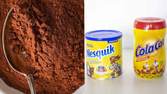 Cacao 100% puro vs. preparados comerciales