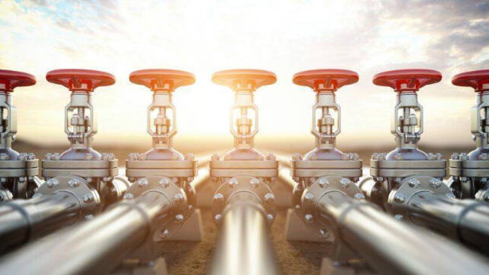 Gas natural. Imagen de archivo
