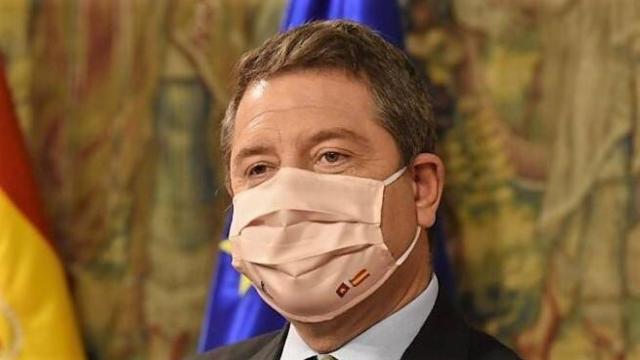 Emiliano García-Page, presidente de CLM, con mascarilla