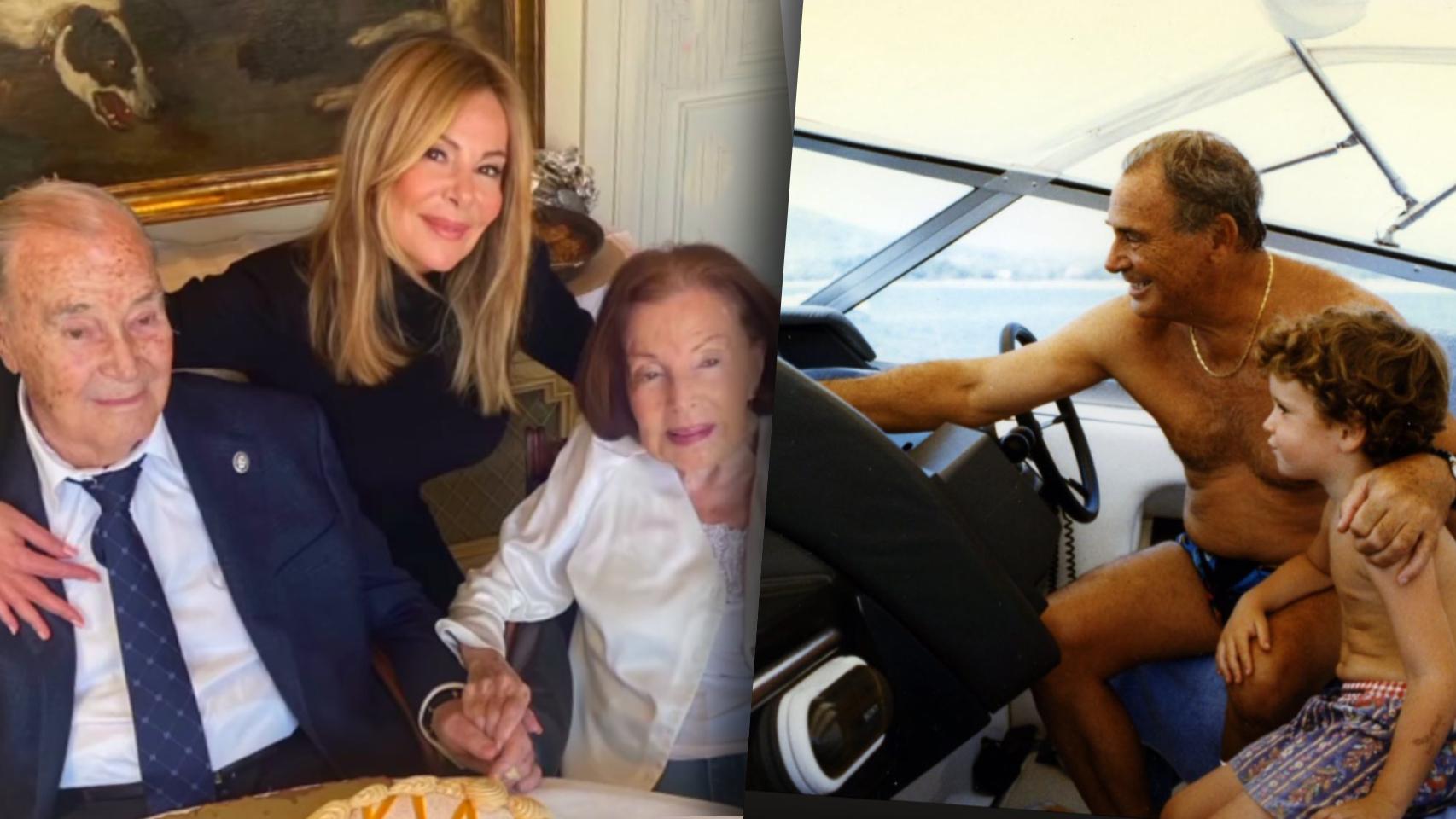 Ana Obregón y sus padres, en la imagen que la actriz ha compartido con sus seguidores.
