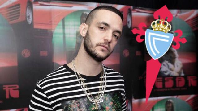 C. Tangana y el escudo del Celta de Vigo