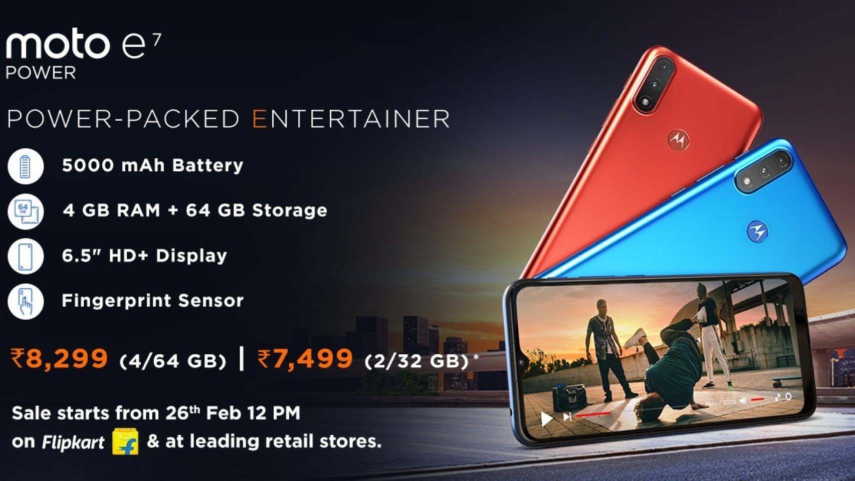 Nuevo Moto E7 Power: especificaciones, precio y lanzamiento