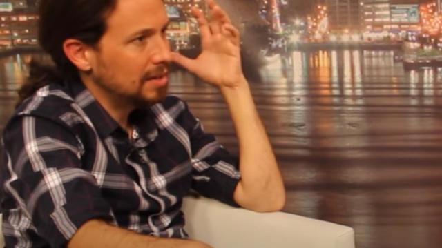 Pablo Iglesias en una entrevista en 2014.
