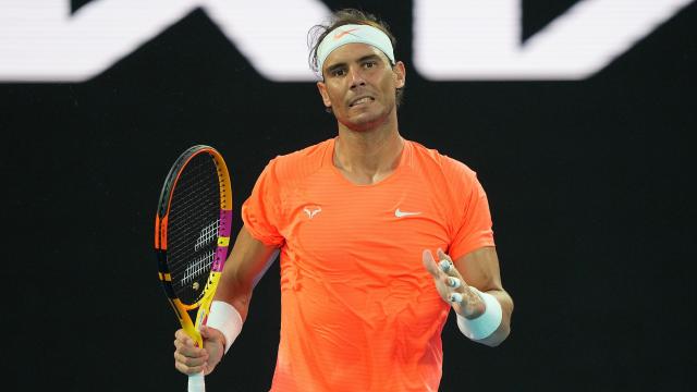 Rafa Nadal durante el Open de Australia