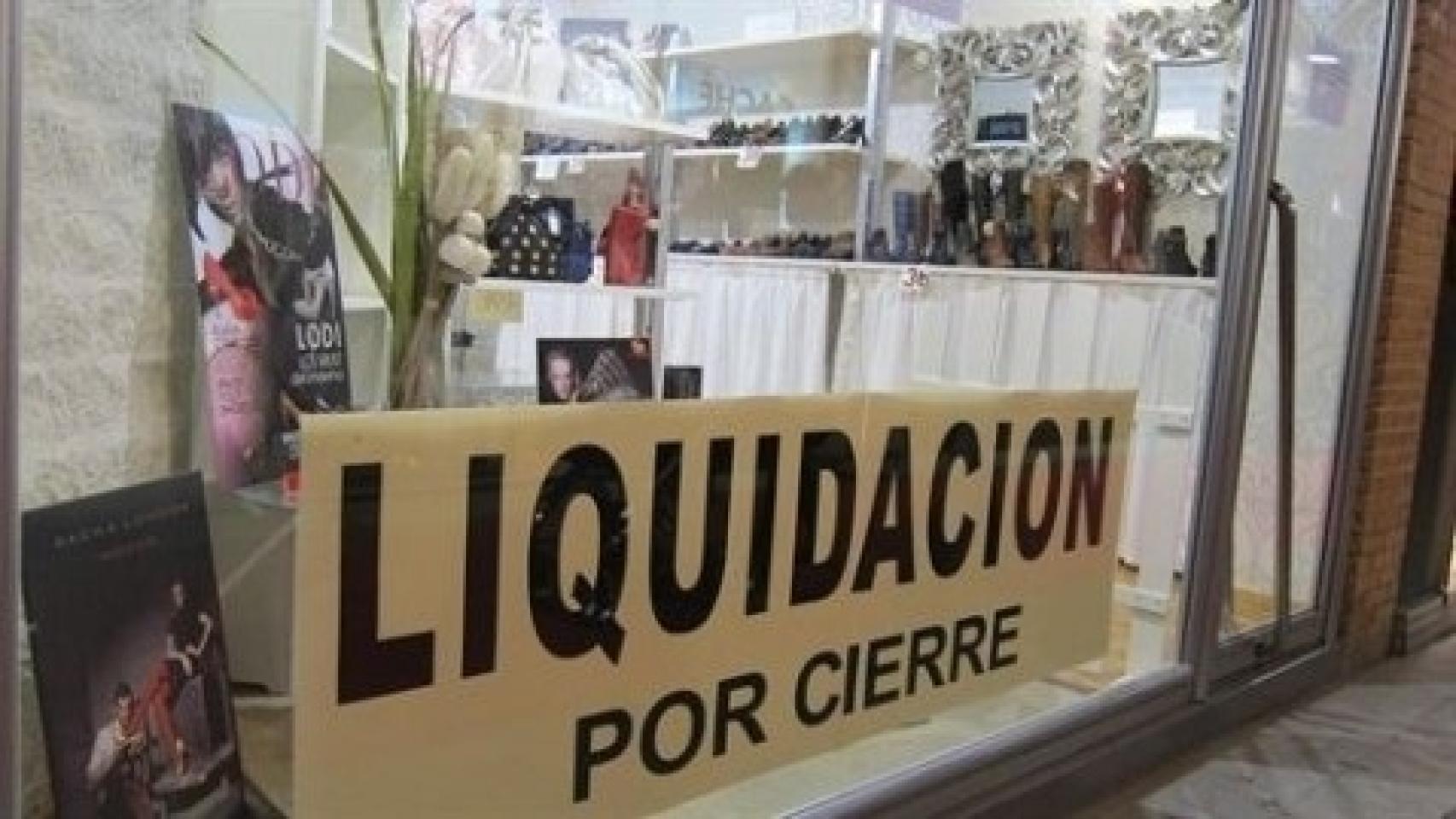 Un comercio en liquidación.