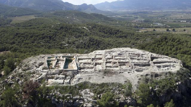 Vista aérea del yacimiento de la Almoloya.
