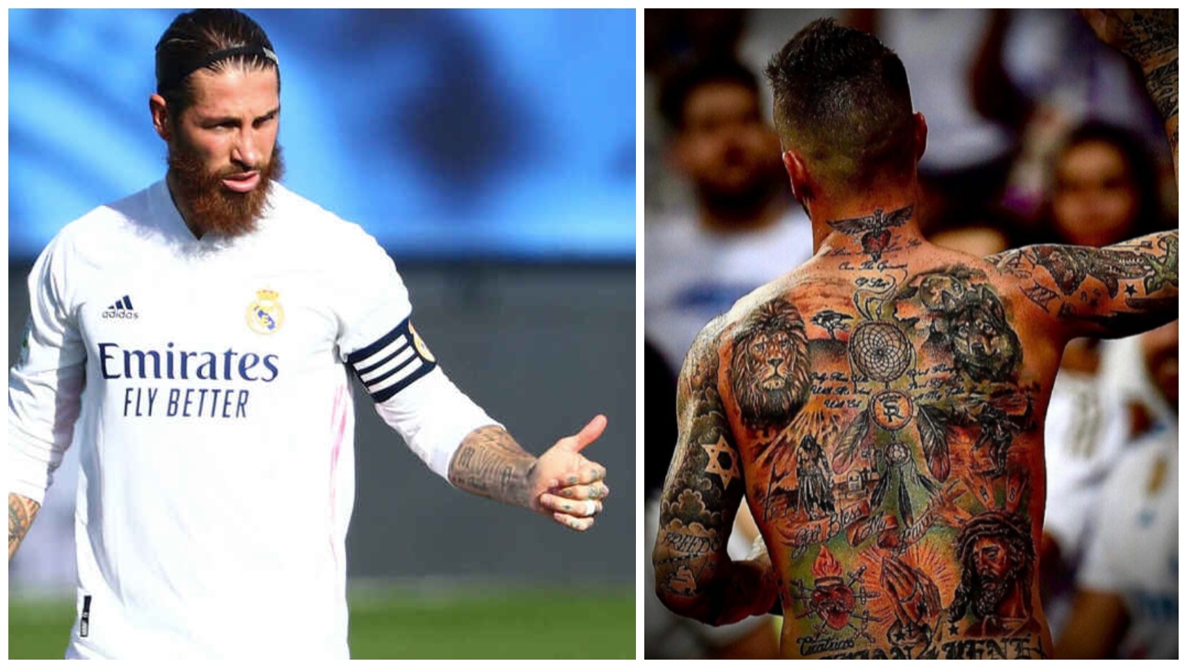 Sergio Ramos y sus tatuajes