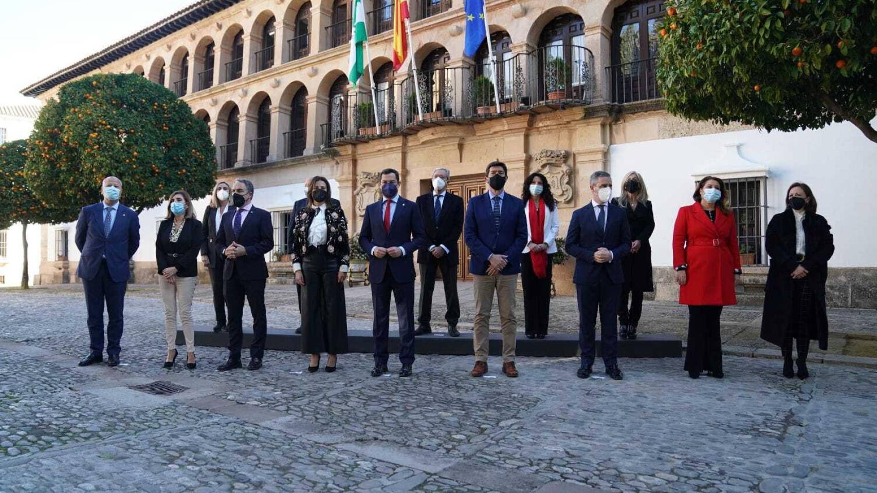 Foto del Consejo de Gobierno este martes en Ronda.