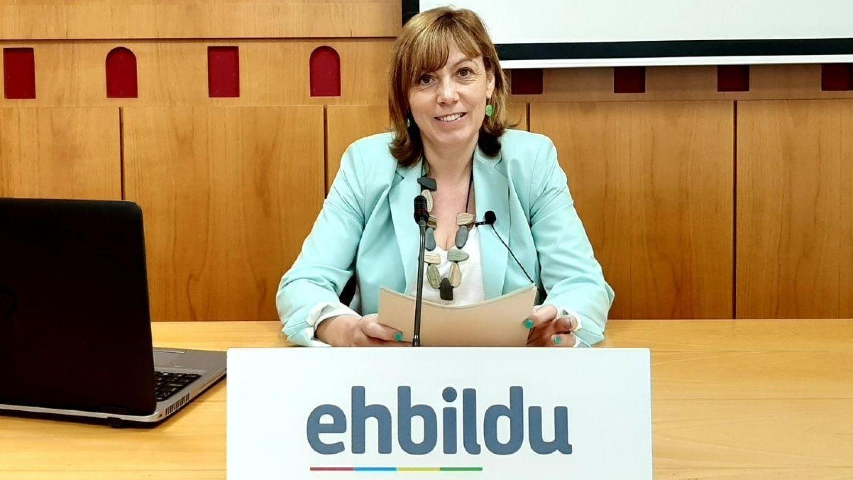 Miren Larrion, exportavoz de EH Bildu en el Ayuntamiento de Vitoria.
